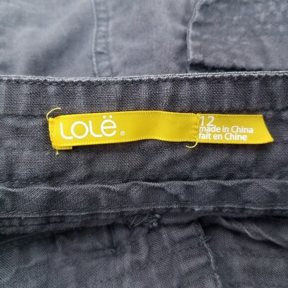 Lole Women's 12 Lightweight Linen Pants in Brown - Picture 7 of 12